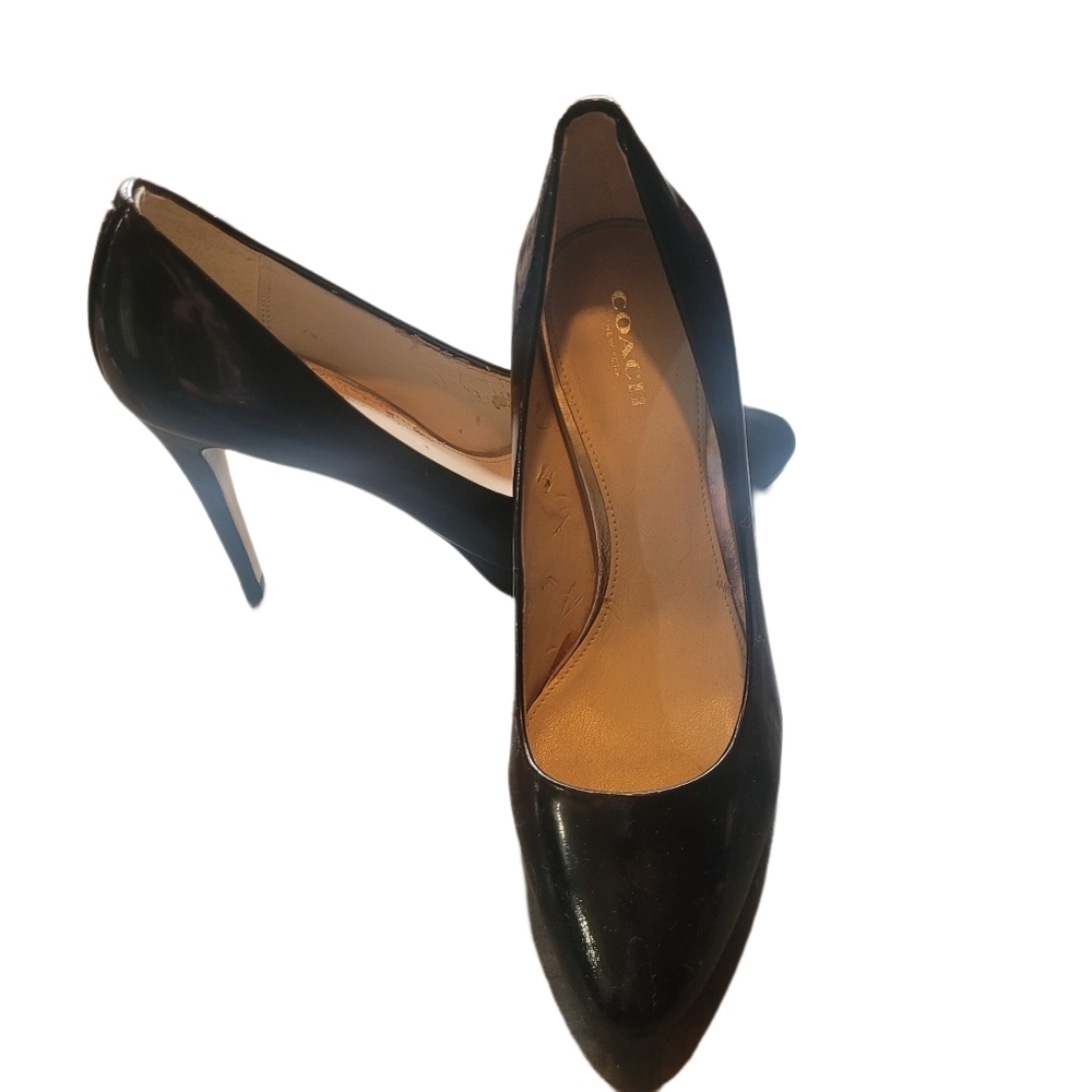 Coach Black 4" High Heels Size 7B